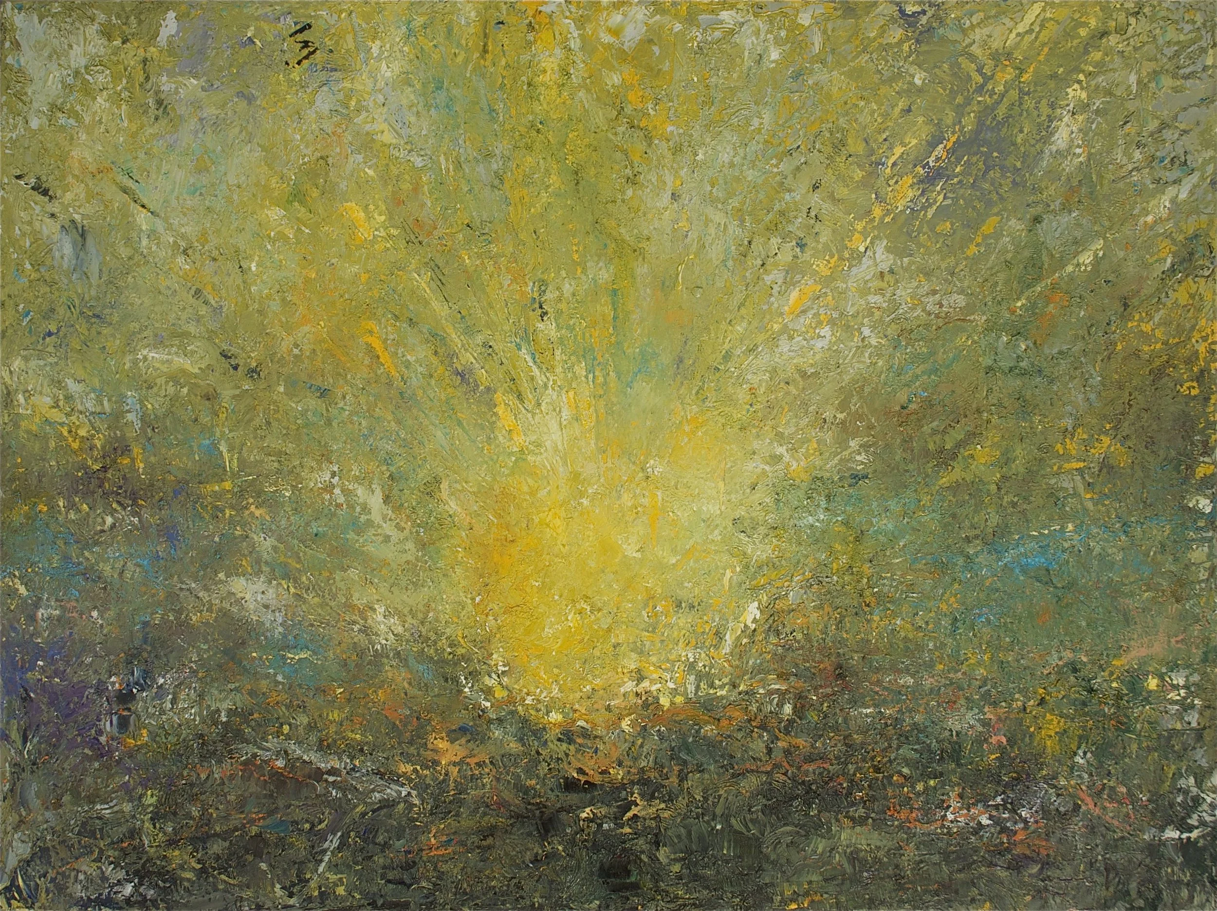 Jill S. Krutick, ENERGY, 2014 Oil on canvas, 30 x 40 inches (76.2 x 101.6 cm).