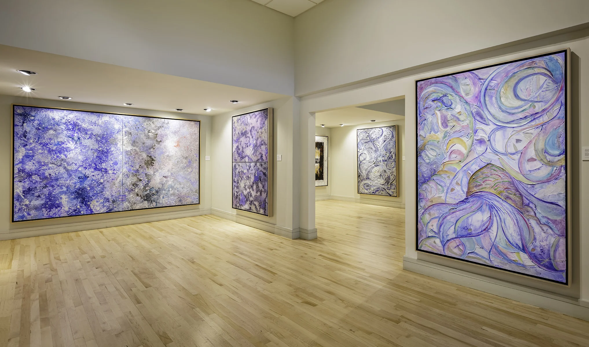 Photo: Kim Sargent Krutick’s solo show Lyrical Abstraction at the Coral Springs Museum of Art.