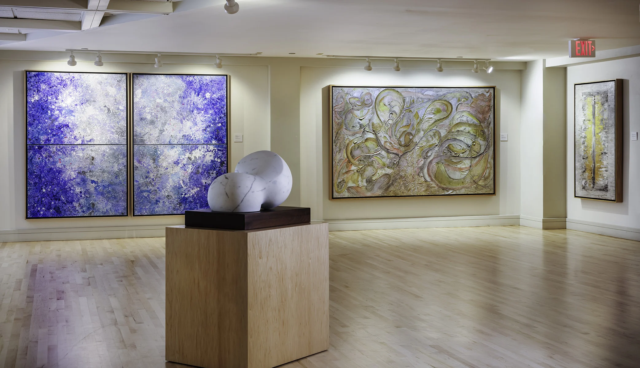 Photo: Kim Sargent Krutick’s solo show Lyrical Abstraction at the Coral Springs Museum of Art.