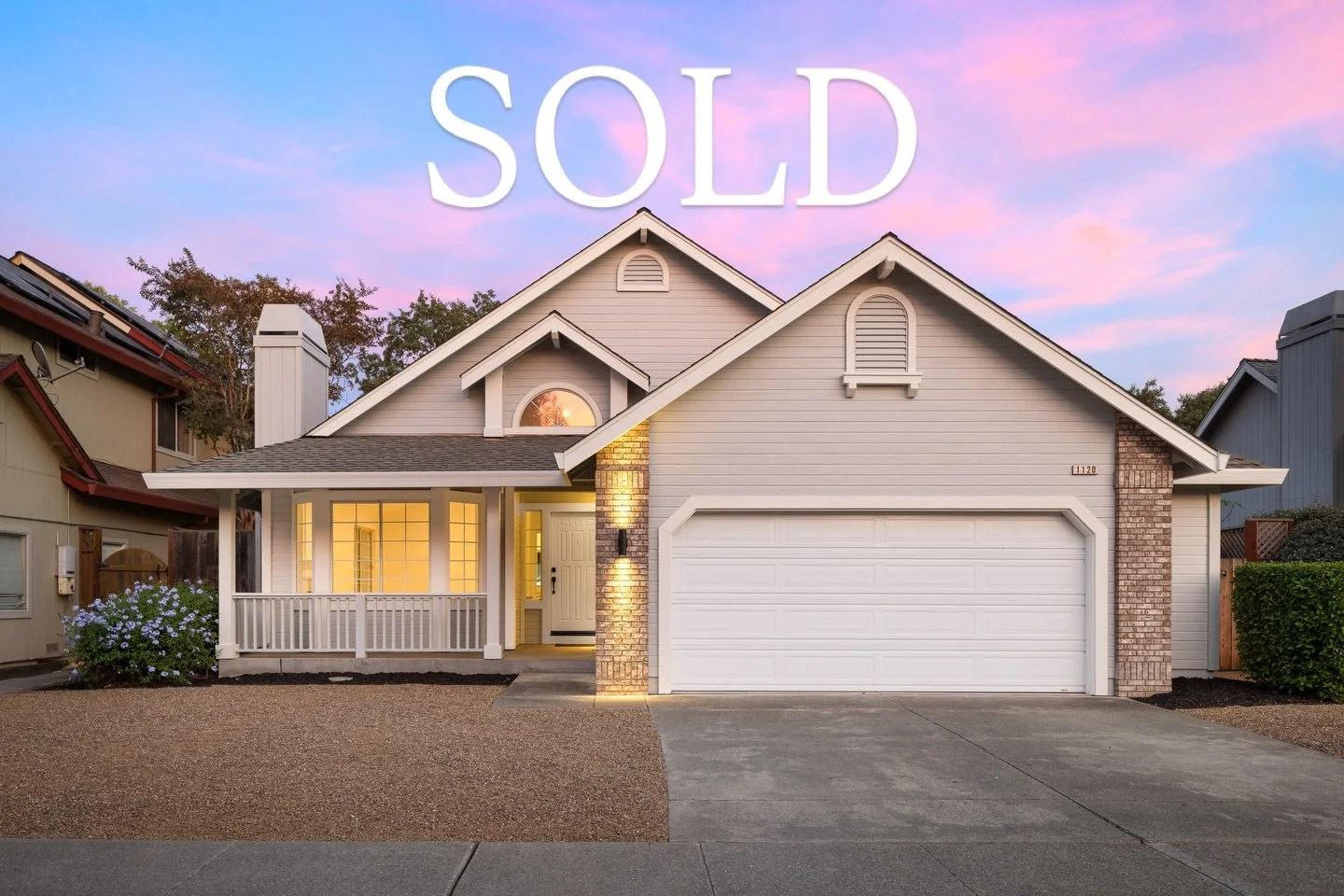 SOLD &bull; 1120 Beasley Way &bull; Sonoma

Three days on the market and full-price under contract.

My listing preparation strategy has been tested and proven across hundreds of homes, and it&rsquo;s one of the biggest reasons my listings stand out 