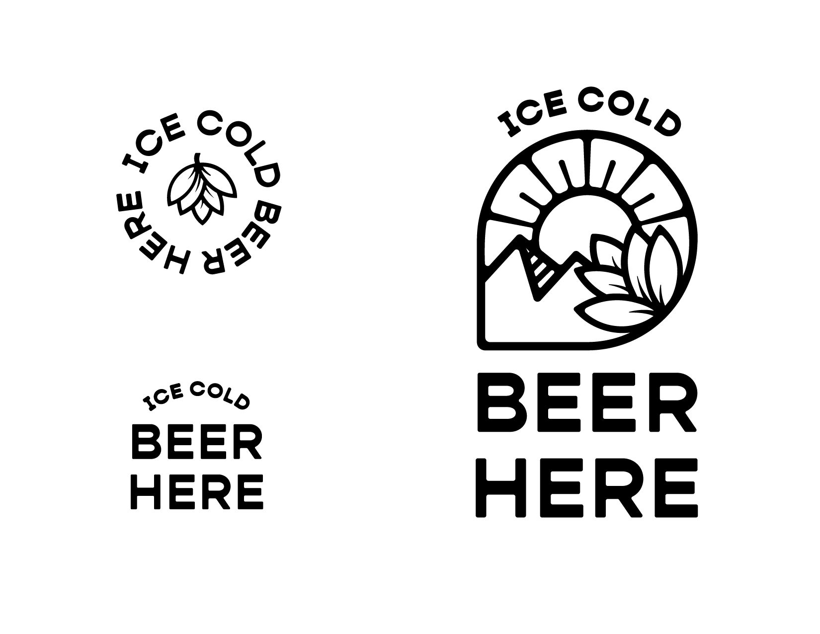 Beer logo - Logo Design for Breweries - Brewery Logo Design - PNW Brewery - Graphic Designer in Seattle