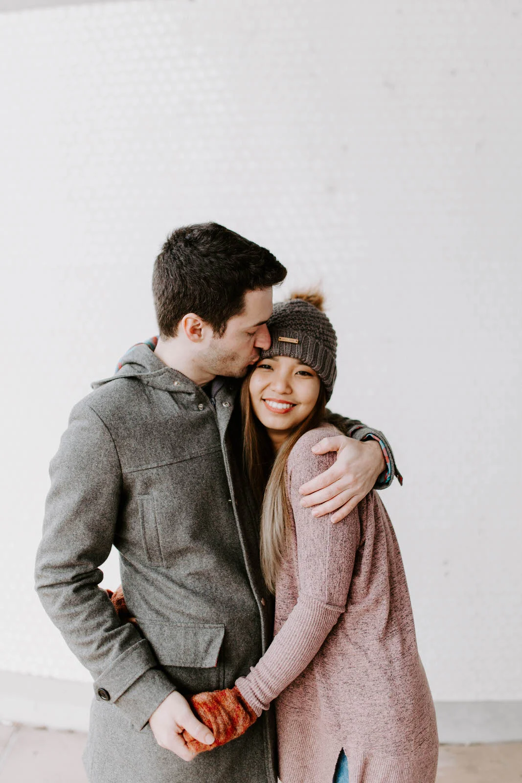 kyle and noon 90 day fiance tlc couples session portland oregon tillikum bridge crossing omsi eastback esplanade dock winter cloudy overcast reality star wedding photographer jamie carle