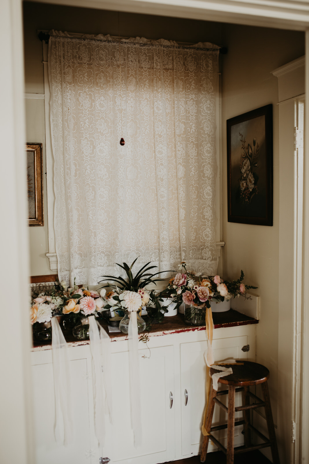 ashley joel astoria oregon the ruins wedding venue florals portland washington coast balloons vintage ceremony reception jamie carle feminist lgbtq lgbt couple
