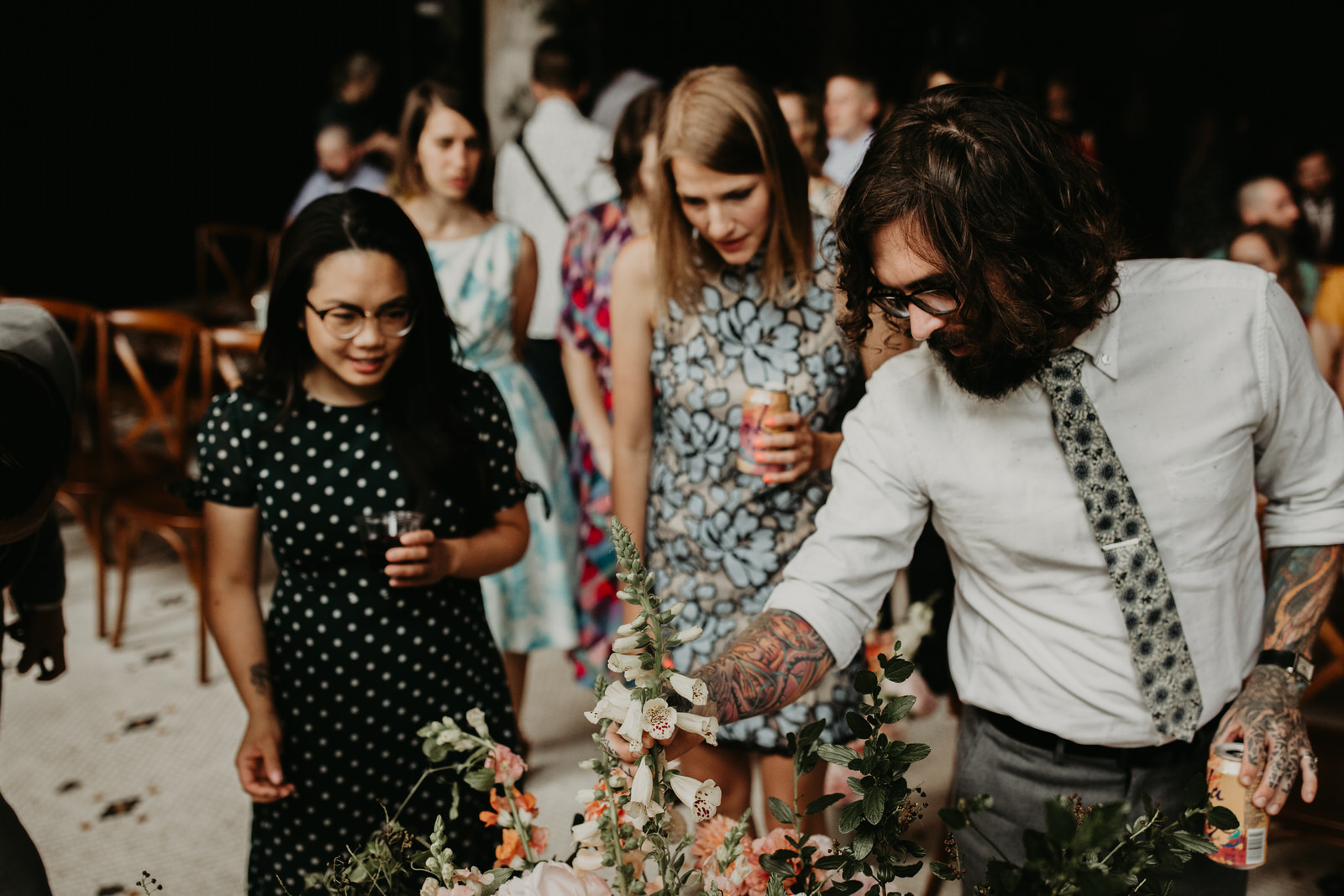 ashley joel astoria oregon the ruins wedding venue florals portland washington coast balloons vintage ceremony reception jamie carle feminist lgbtq lgbt couple photographer photography