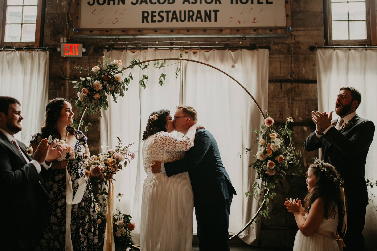 ashley joel astoria oregon the ruins wedding venue florals portland washington coast balloons vintage ceremony reception jamie carle feminist lgbtq lgbt couple photographer photography