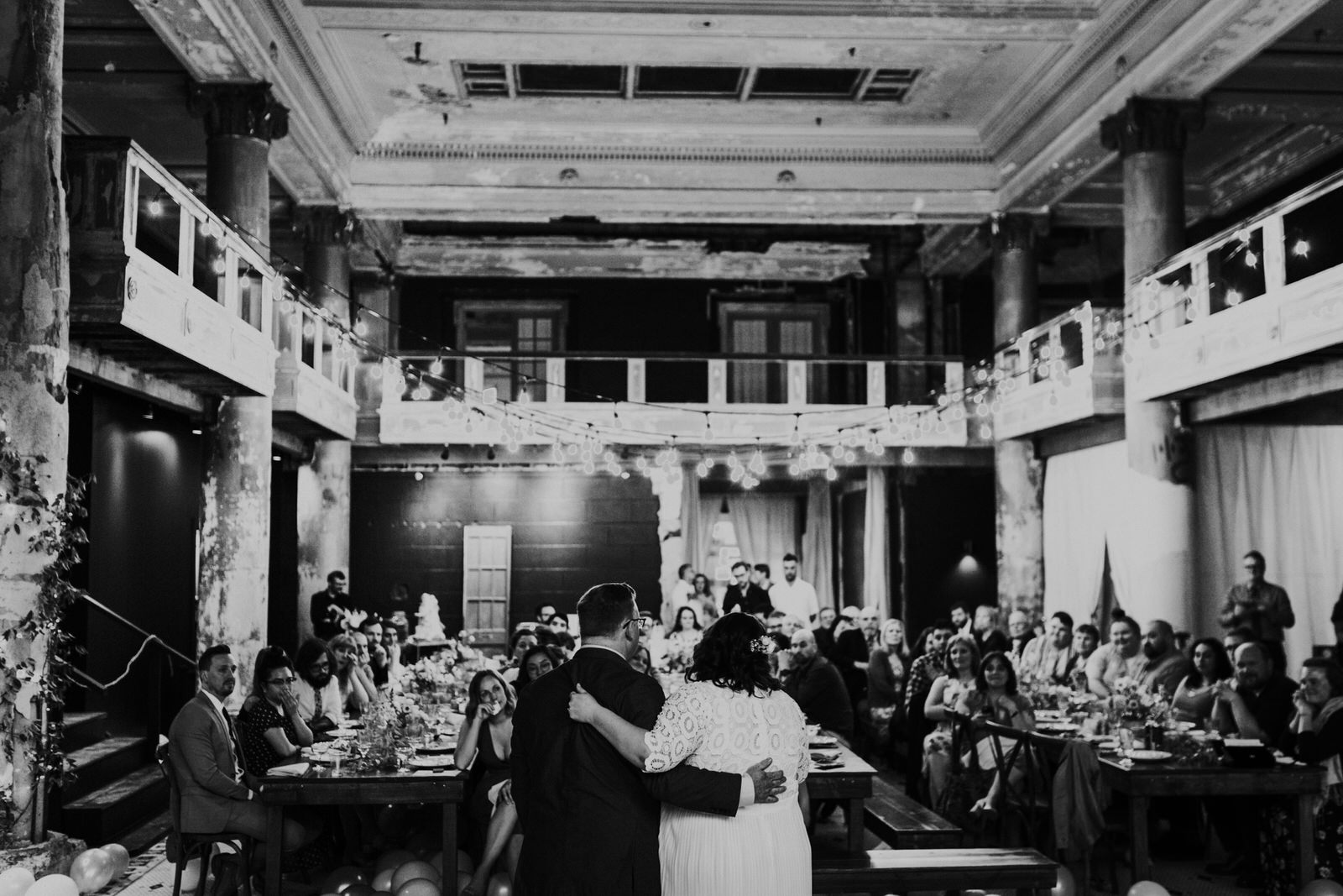 ashley joel astoria oregon the ruins wedding venue florals portland washington coast balloons vintage ceremony reception jamie carle feminist lgbtq lgbt couple photographer photography