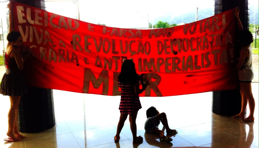 “Elections are a farce – don’t vote – long live the rural and anti imperialist democratic revolution! MEPR.”