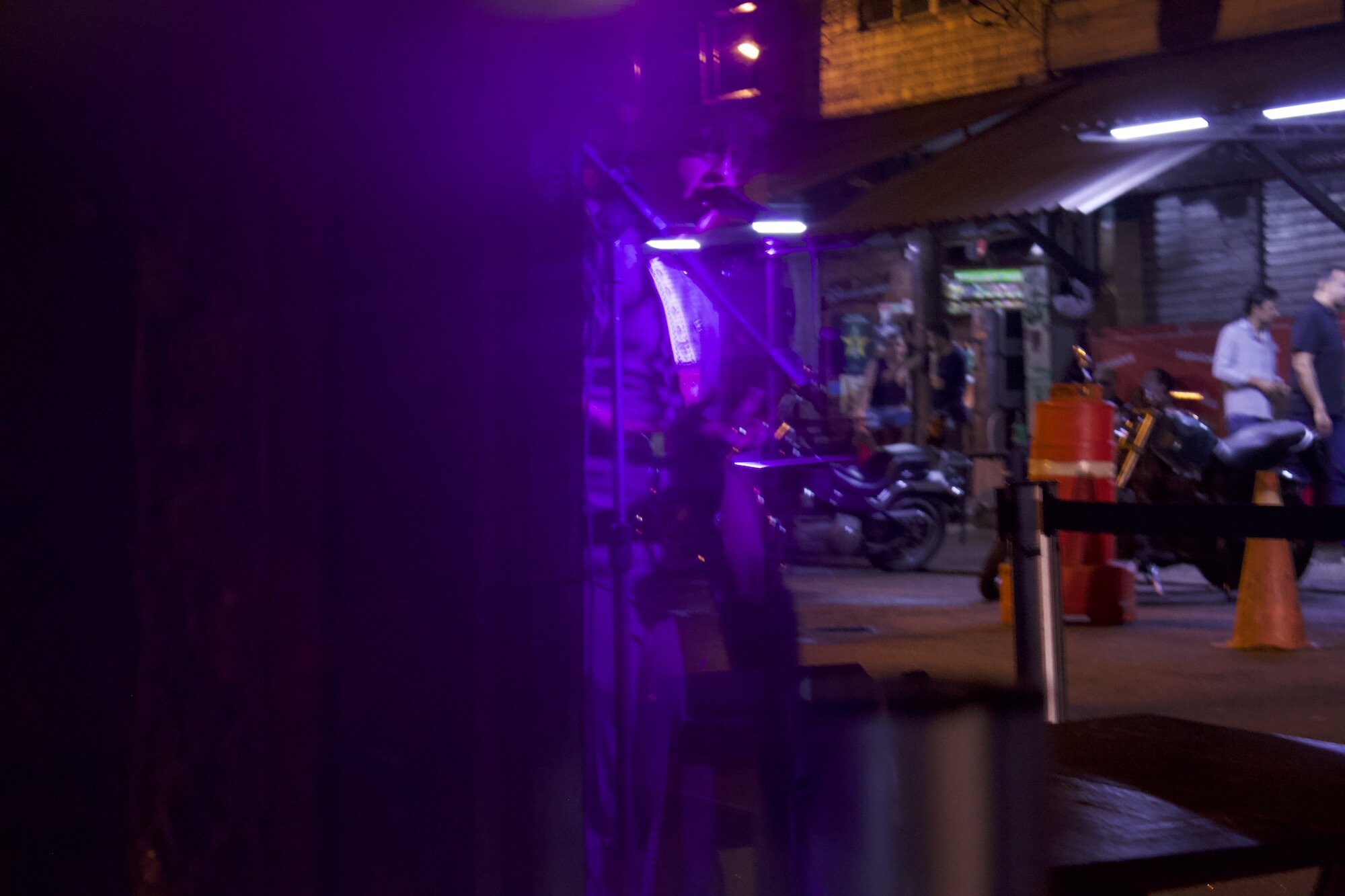 Rock band and motorcycles in Vila Mimosa