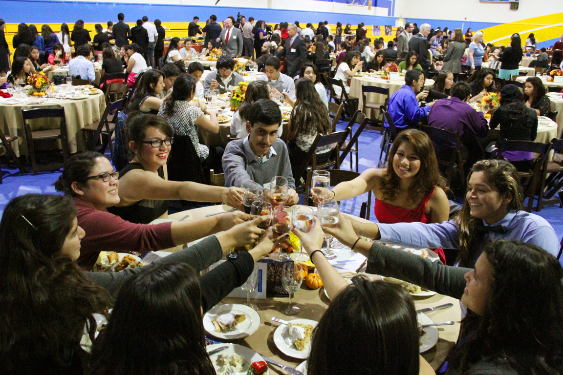 Nicholas Academic Centers' students dig in on the NAC's 4th Annual Thanksgiving