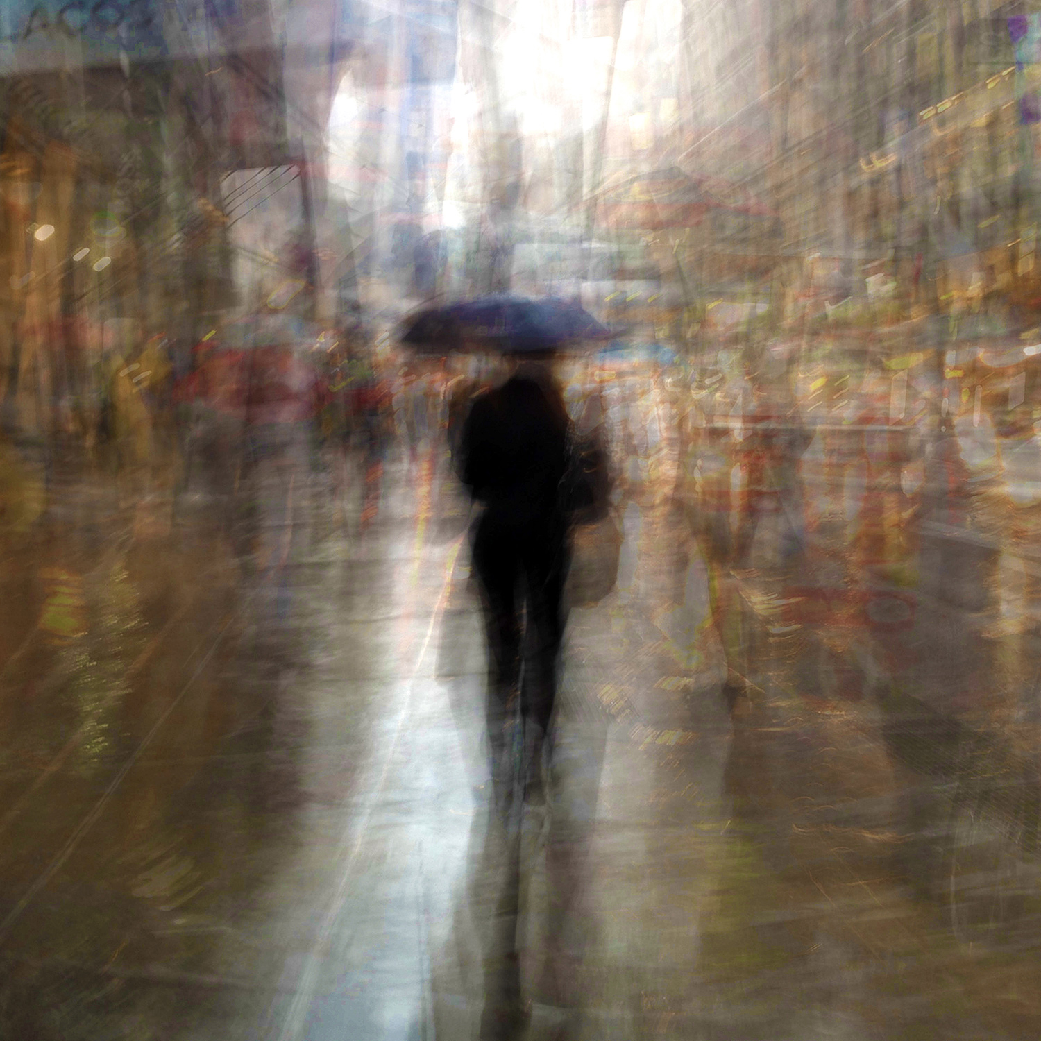 תמיר קרתא, Follow Series ] Rain on Broadway ] הדפס דיגיטלי, 60X60 ס"מ, 2014