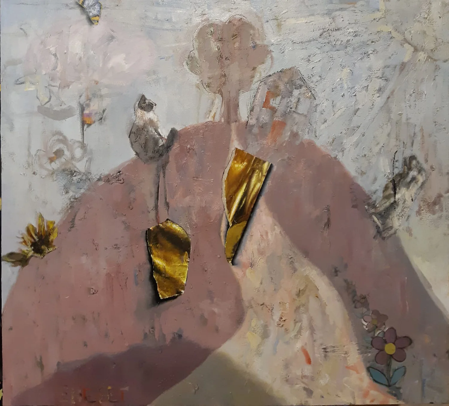 אמיר שפט, ציור של גבעה, שמן על בד, 2019 | צילום באדיבות האמן