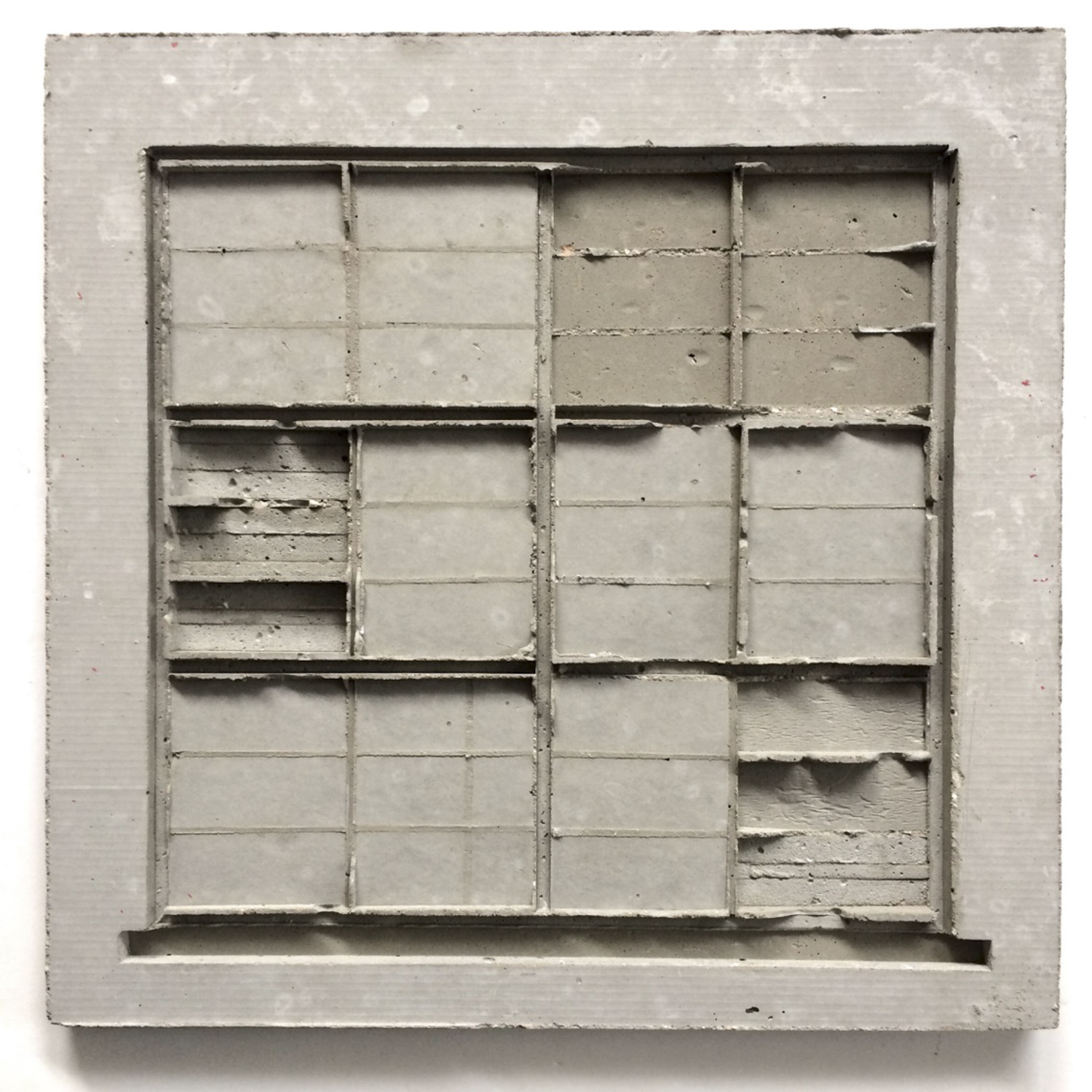 שרון פזנר, חלון אחורי, יציקת בטון, 2019