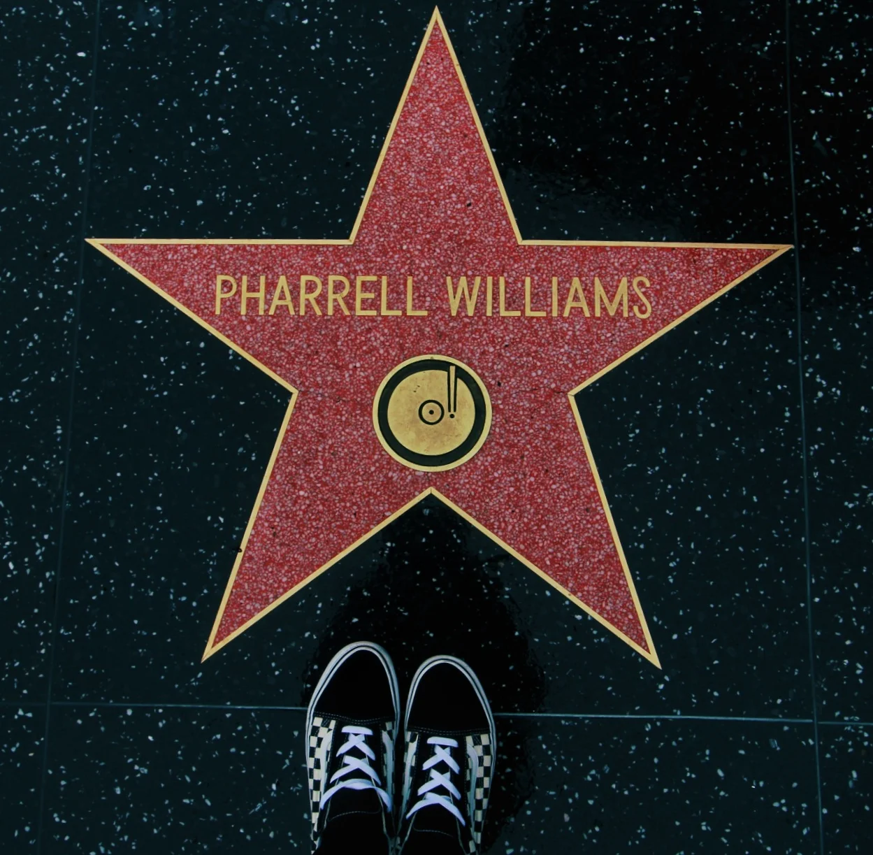 As I was walking off the train to Hollywood this was the first name I seen on the streets which happens to be one of my favorite producers. 