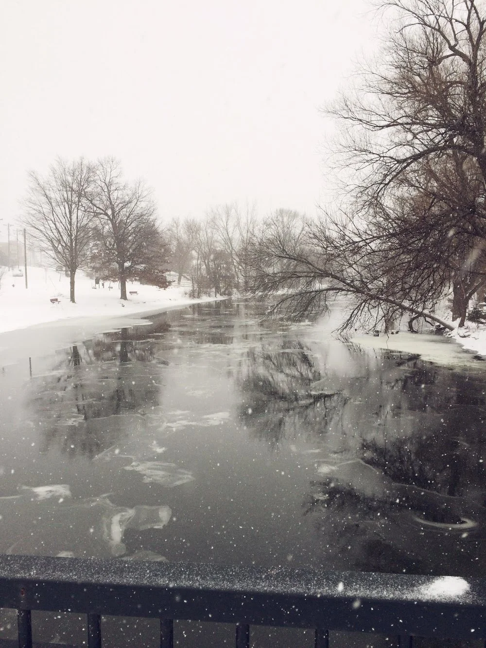 Around here | a snow storm 