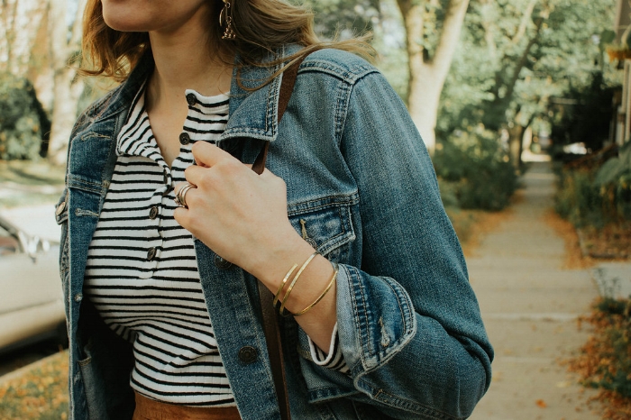 Rocking stacked cuffs from our A/W collection, a perfect hint of gold! Spiral Cuff | Single Cuff