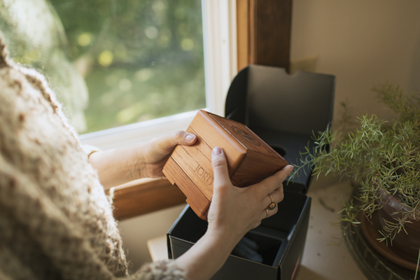 When I opened the email from Mitchell about teaming up with JORD watches I was so excited! I had just seen someone I was following sporting her’s in a post. I was instantly drawn to the carved wooden band and the watch face was simple and sophisticated. So of course I said YES for the chance to get my hands on one of their unique wooden time pieces! When the box came I was so excited to get eyes on my Frankie Purpleheart & Plum watch. The unboxing was like Christmas. The crafted box with fitted lid its self is a small work of art!
