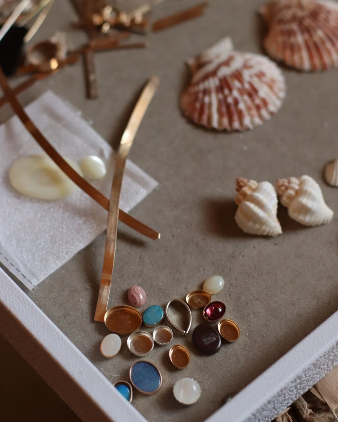 Bits and bobs ready to be created into something special. 

 #cirealexandria #makingjewelry #jewelrymaker #onmybench #inthestudio #metalsmithatwork #silversmithing #jewlerydesign #inprocess #artinthemaking #jewelryinthemaking