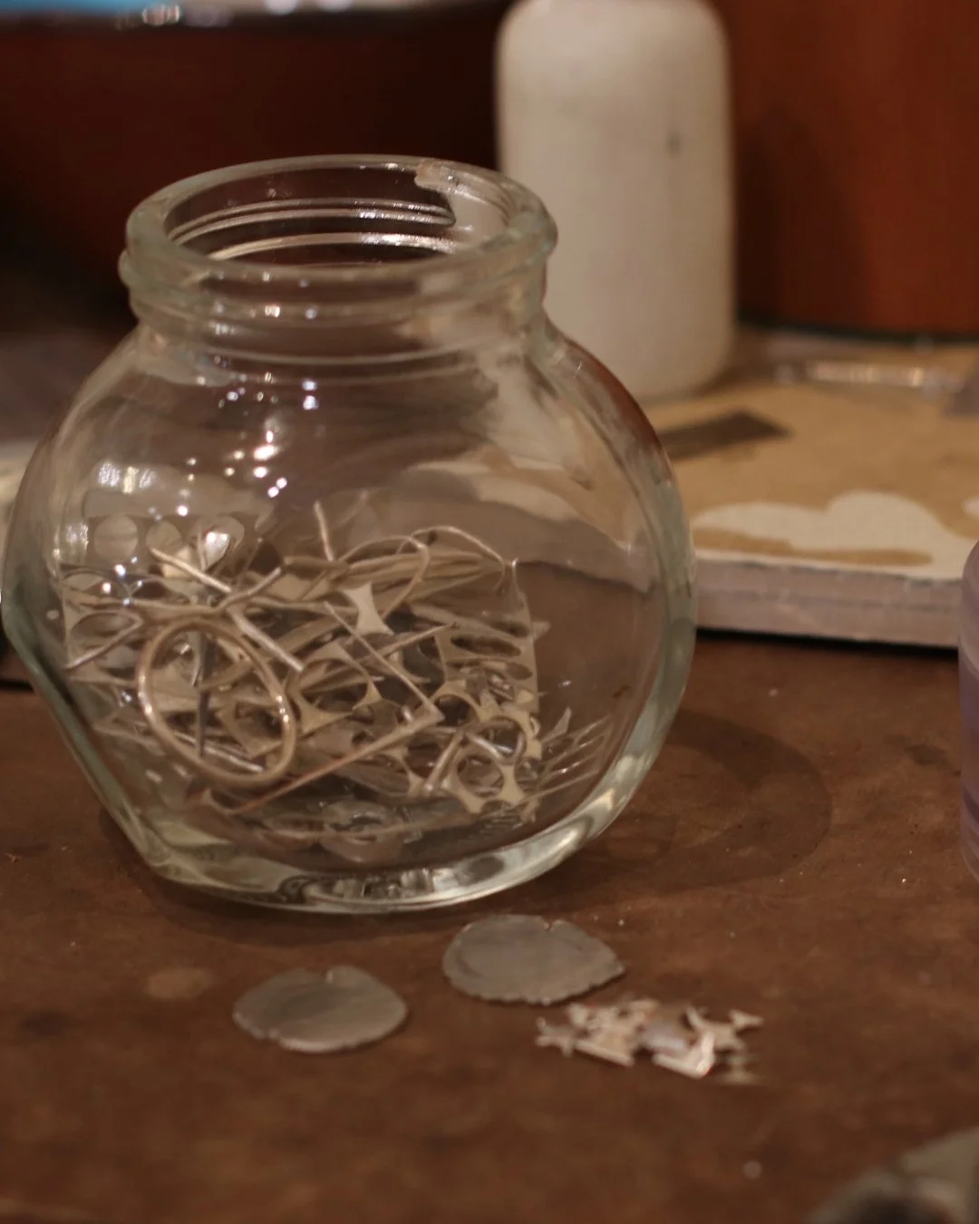 With the cost of precious metals I&rsquo;m attempting to recycle my own silver scraps into sheet and wire. Wish me luck! 🫠😆

 #cirealexandria #handmadejewelry #silversmith