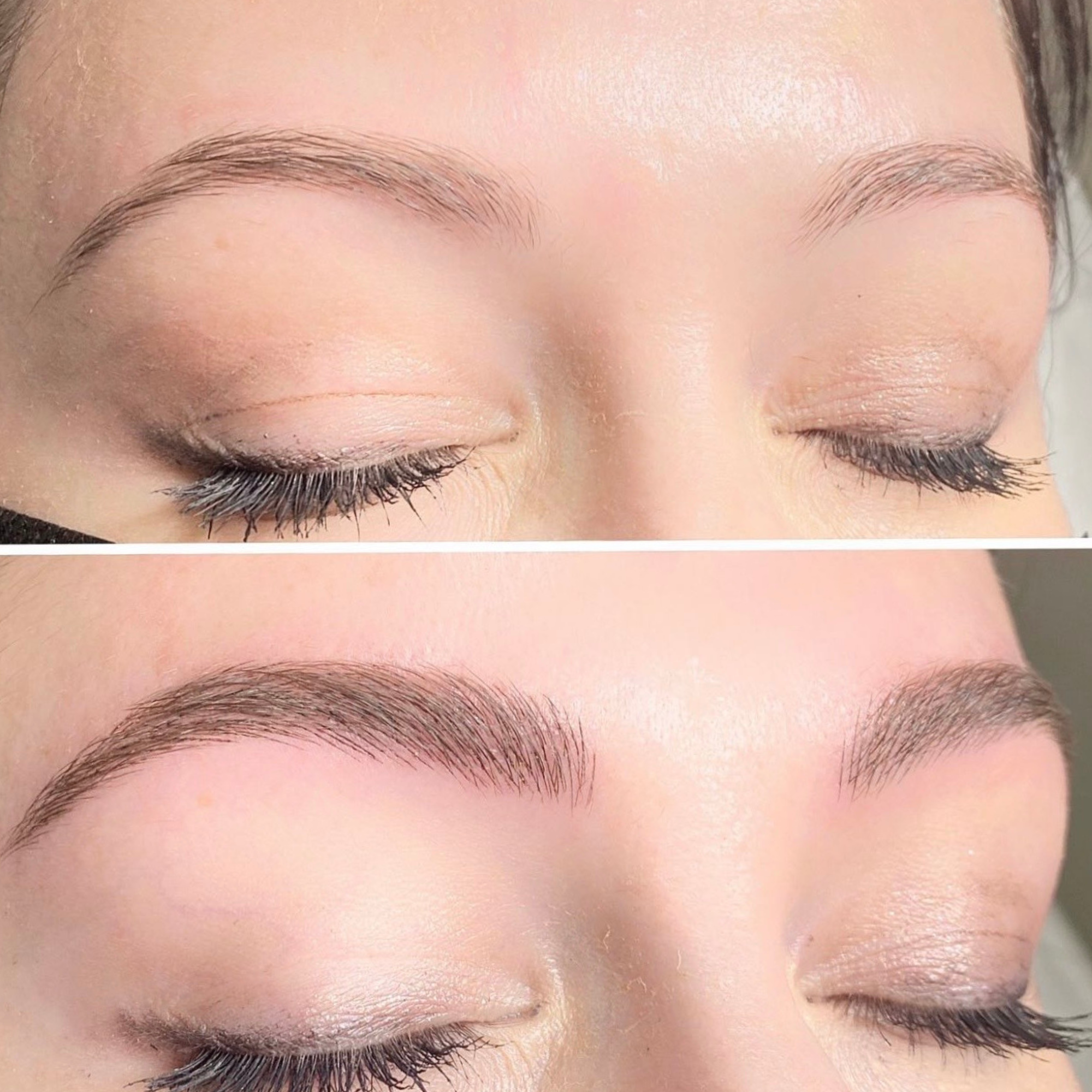 Brow results up close by Microblading 305 in Miami