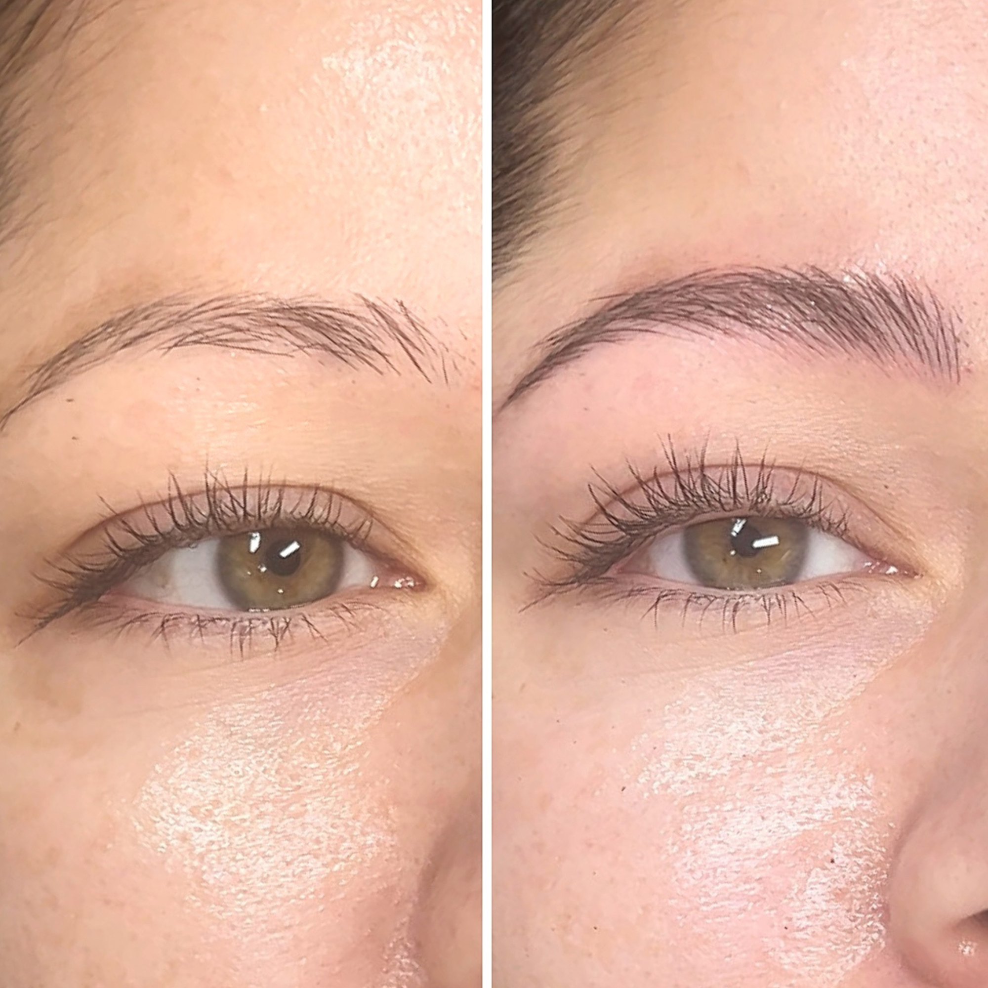 Brow fill before and after by Microblading 305 in Miami