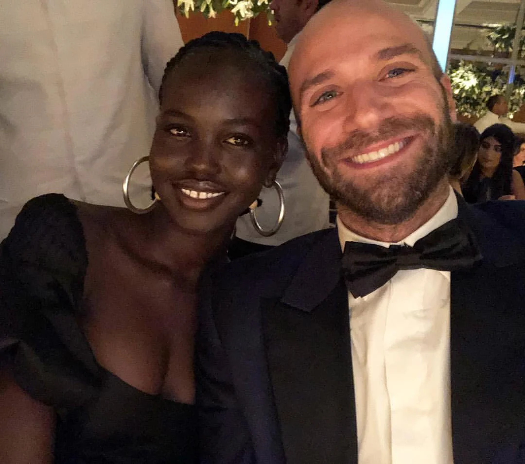 Adut Akech and Jon Ilani