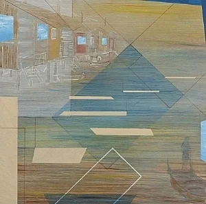 Memories 6 Acrylic on Wood, 12”x12”