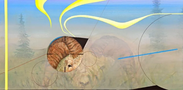 Memories 5 Acrylic on canvas, 18”x36”