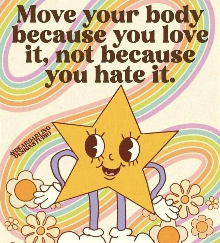 Movement should not be seen as a punishment. Rather, it&rsquo;s an act of care! We move our bodies because we love them, not because we&rsquo;re trying to change or control them. Gentle or intense, joyful or grounding... movement supports both physic