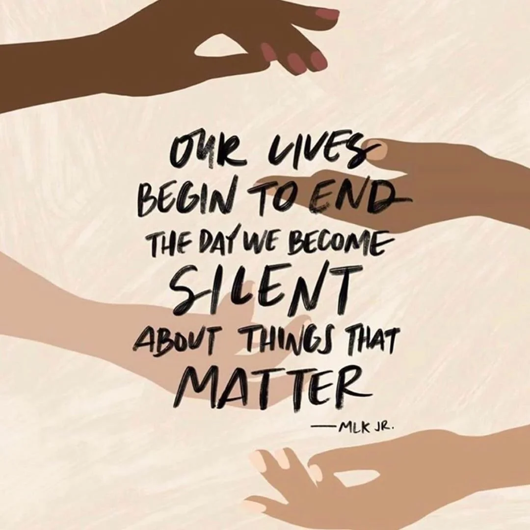 As we continue to honor the meaningful impact of MLK, he reminds us that our lives begin to narrow when we stay silent about what matters. Speaking up can feel uncomfortable, but it&rsquo;s also a powerful act of agency. Naming injustice, challenging