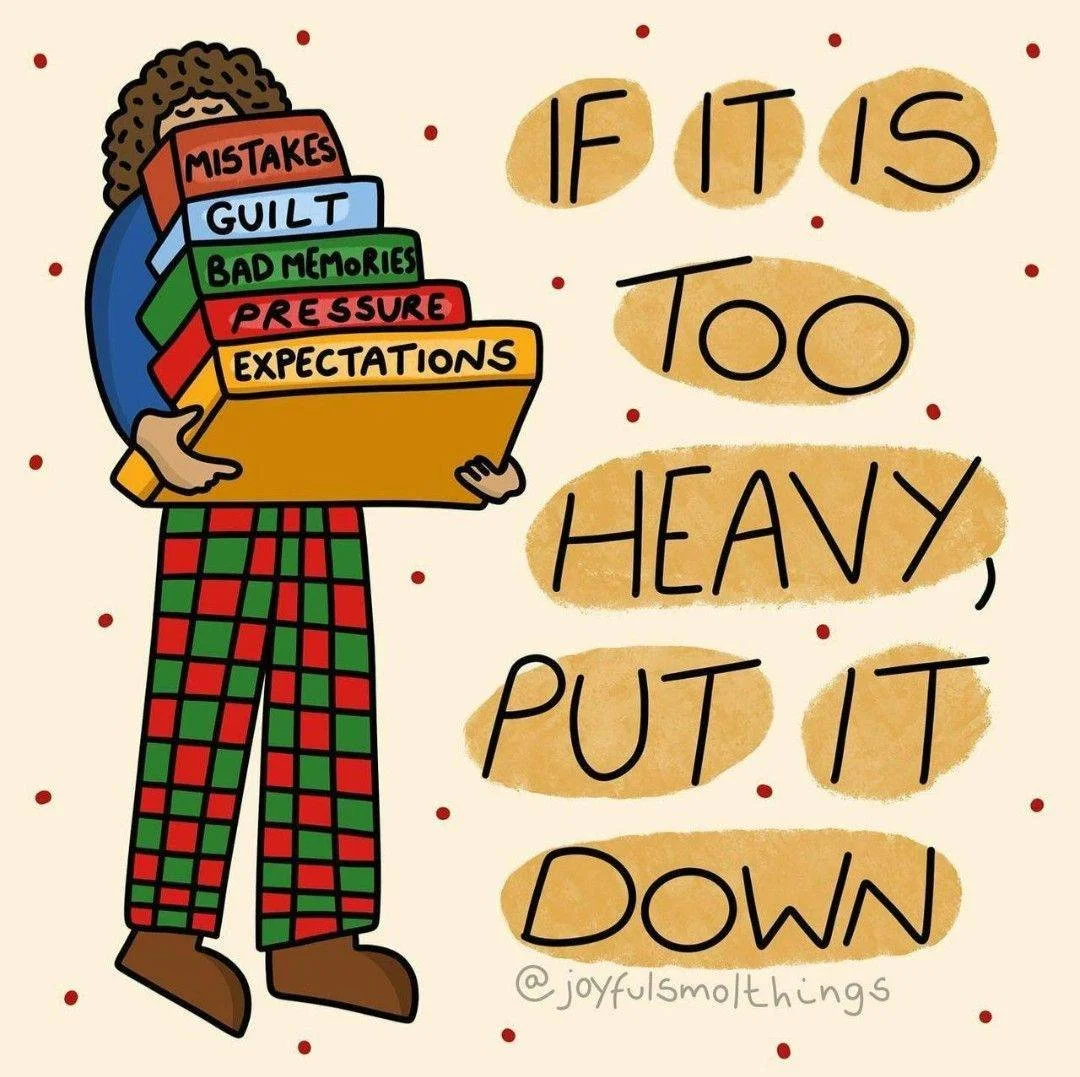 If it feels too heavy, it may be time to put something down. We aren&rsquo;t meant to carry every mistake, expectation, pressure, or old memory all at once. Boundaries aren&rsquo;t only for others &mdash; they&rsquo;re also for ourselves. Recognizing