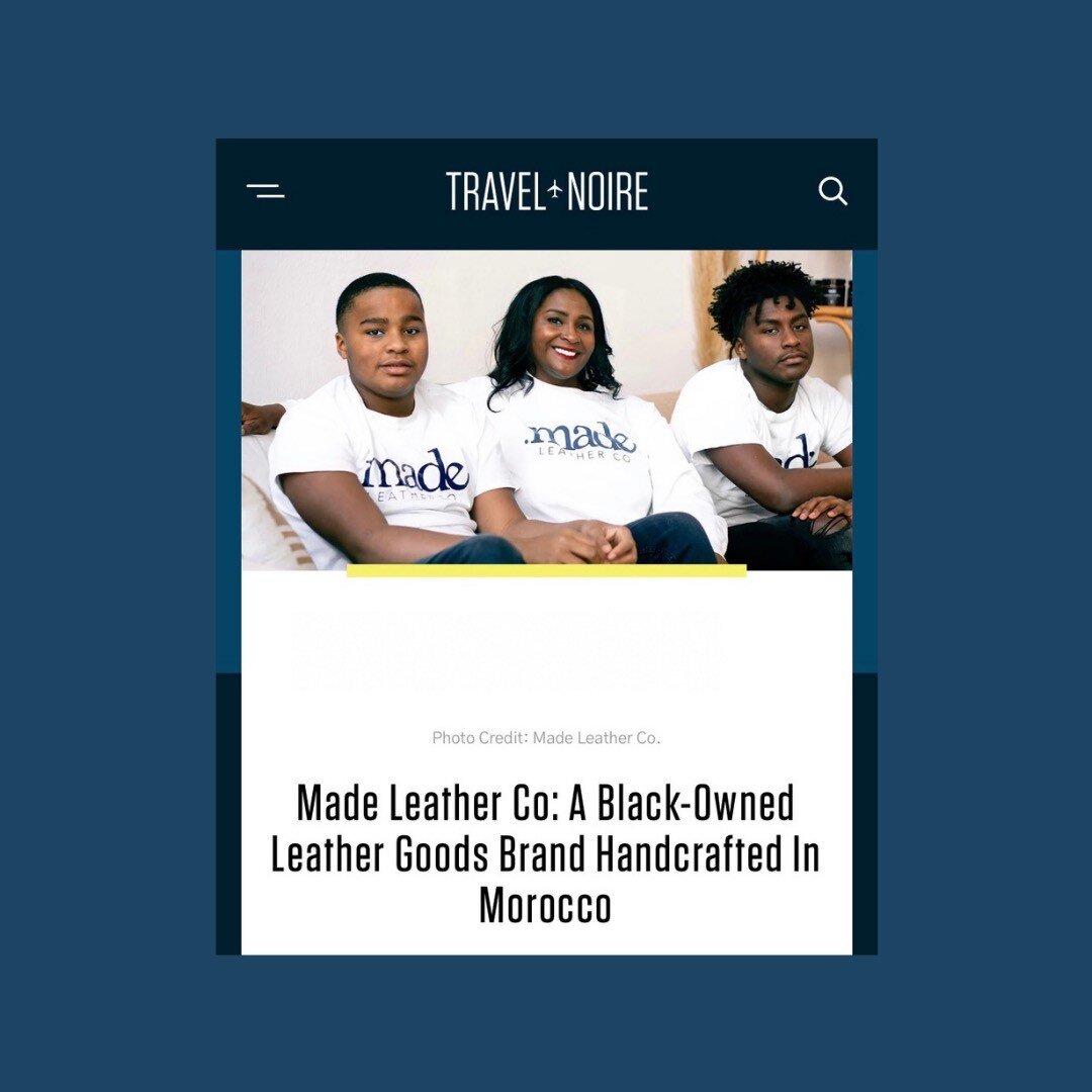 Thank you @travelnoire for the feature! Click the link in the bio to learn more about our founder and the brand.
.
.
.
#madeleatherco #smallbusiness #smallbusinessowner #blackownedbusiness #leatherbag #leatherbrand #womanownedbusiness #businessowner 