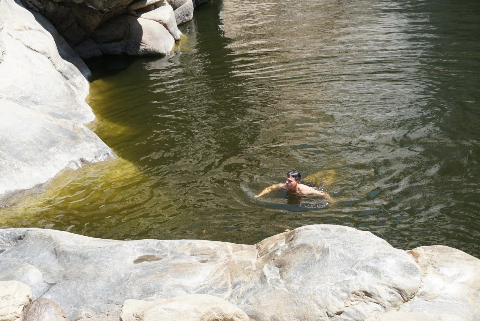 Water feels great (watch out for water moccassins!)
