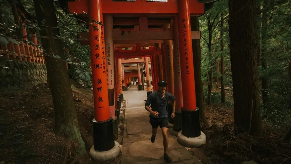 Running to the top of Mt. Inari!