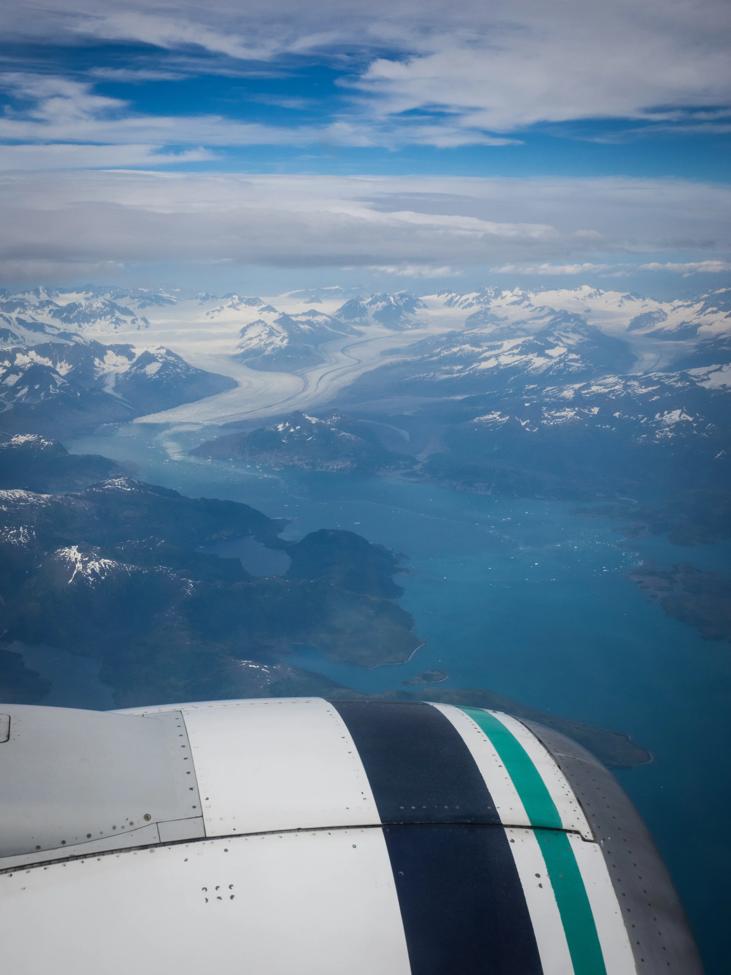 Alaska: a land of adventure as viewed from high above.—photo courtesy of the LC