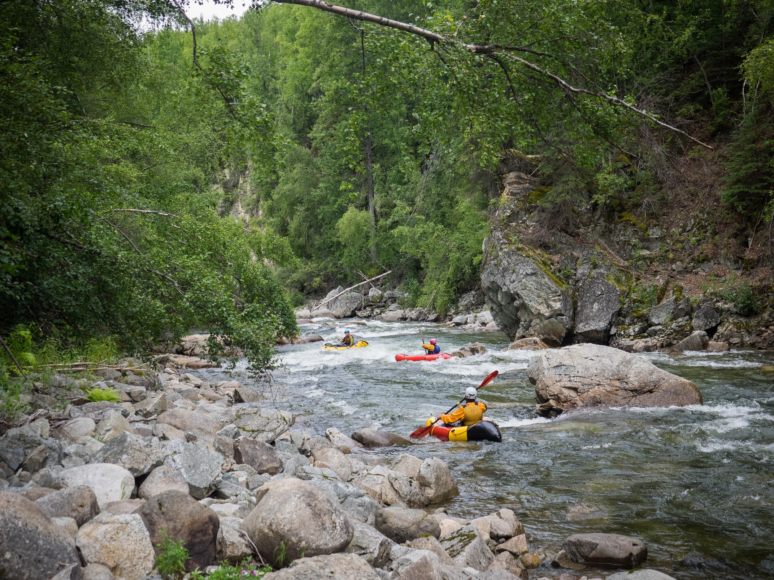 The escape from Utah to Alaska created a new drug of choice:  pack rafting.—photo courtesy of the LC