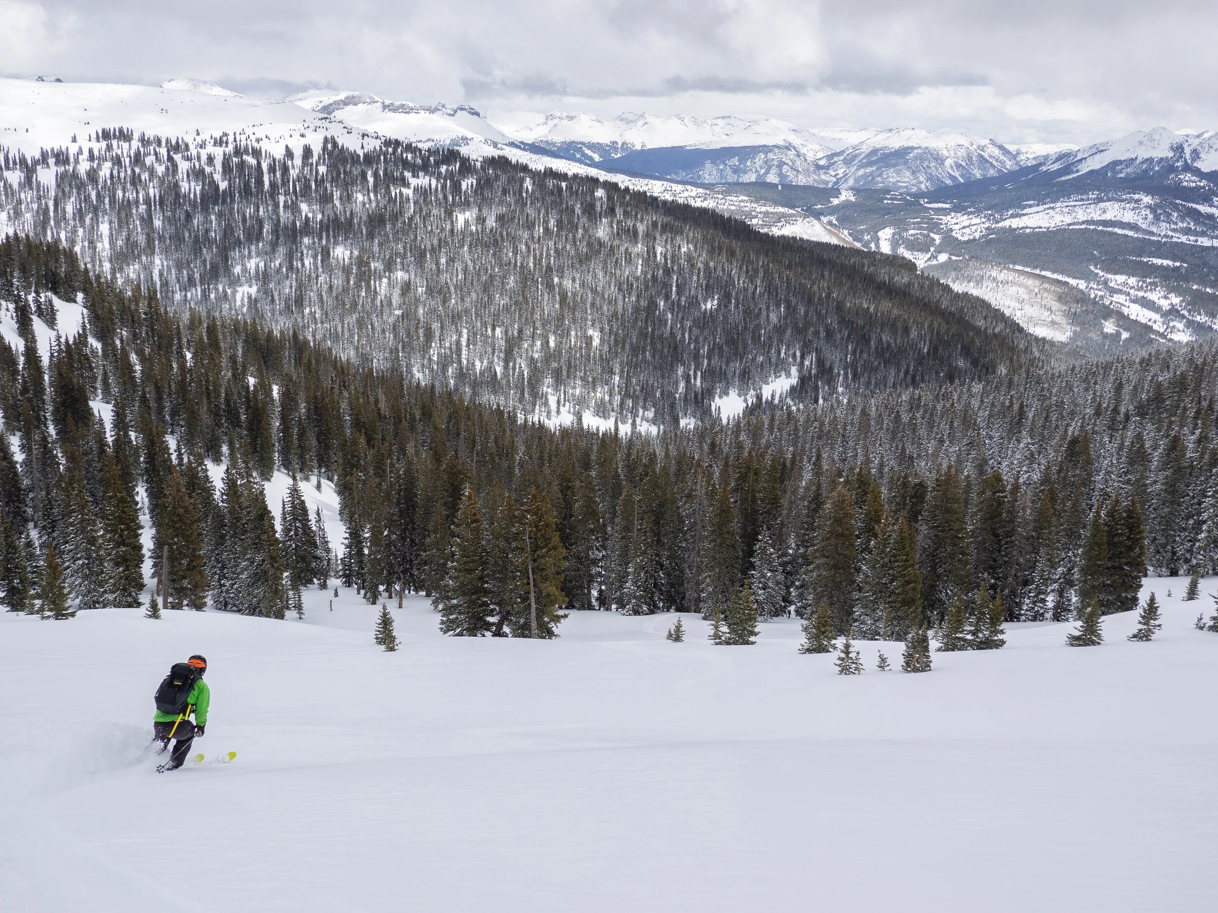 Graham Dudley finding his  “flow” in the San Juan Mountains of Colorado.—photo courtesy of the LC