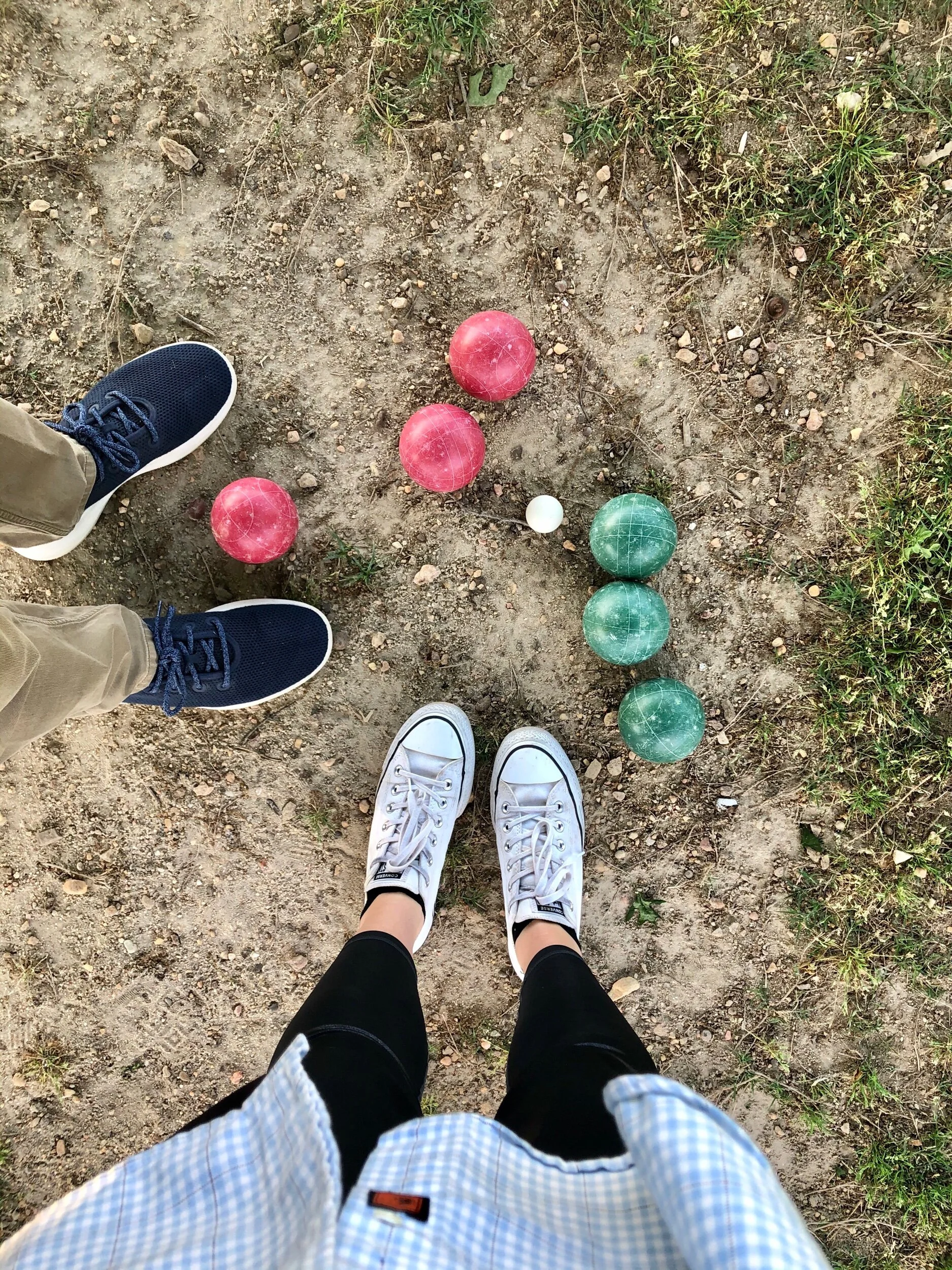 Bocce ball (George always wins)