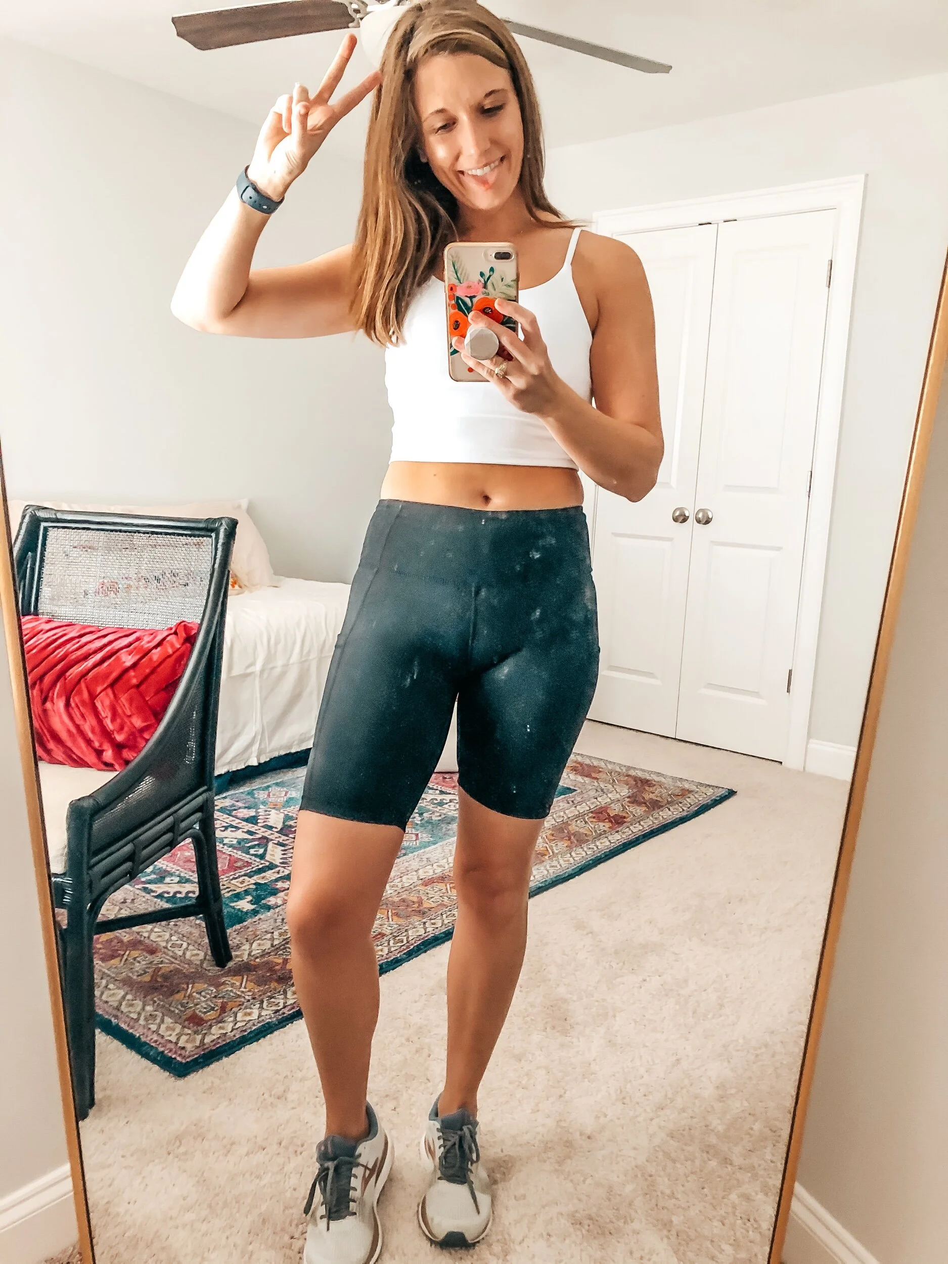 CROP TOP // BIKER SHORTS