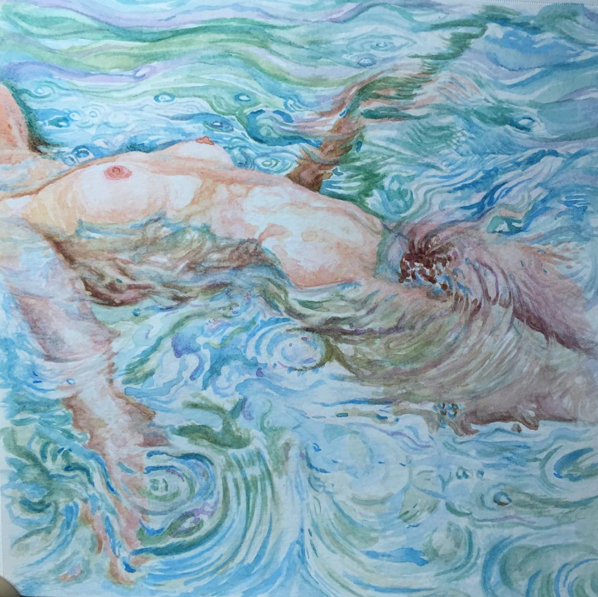 Watercolor on paper - 5”x5”