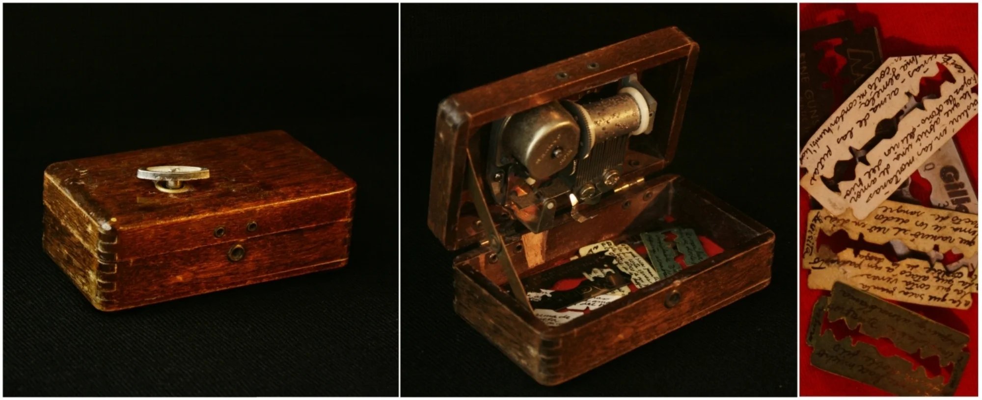 Oda a la Gillette Mixed media, 1 1/2"x4"x2"