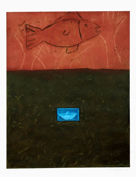 Nuestra Fosa Común, 2004, acrylic/paper 42"x35"
