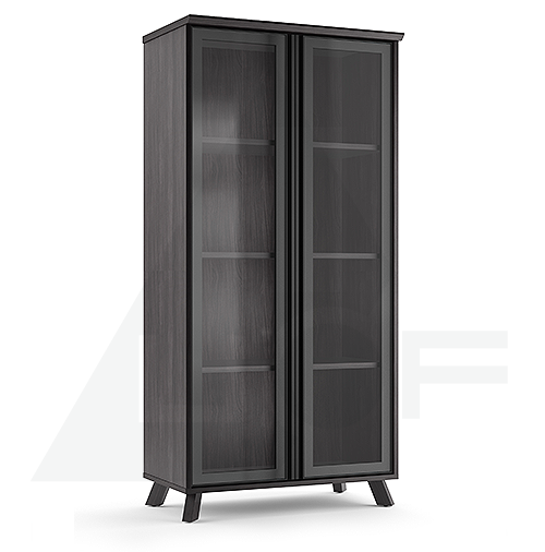 Europa Tall Bookcase With Glass Doors, How To Build A Glass Door Bookcase