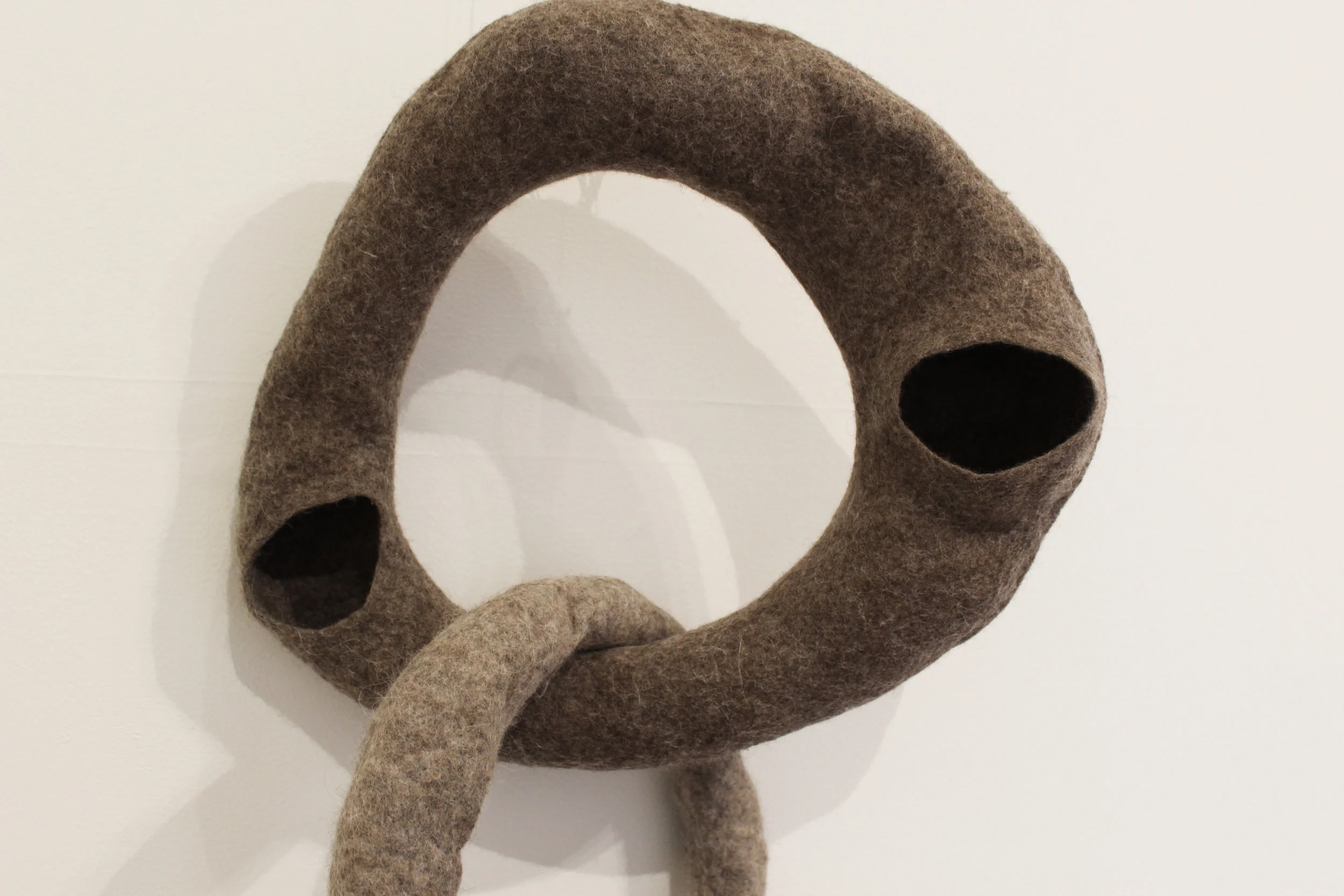 Jessica Forster PHASES II - June 2017 - Merino and Cross Bred Wool, Wet felted using a resist process. 