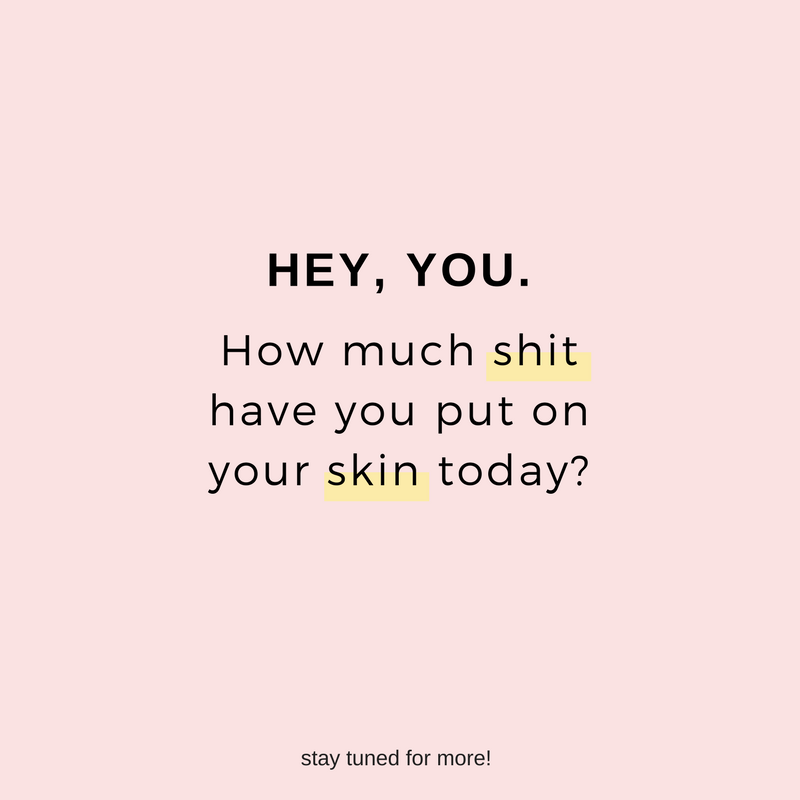 What #shit have you put on your skin today?