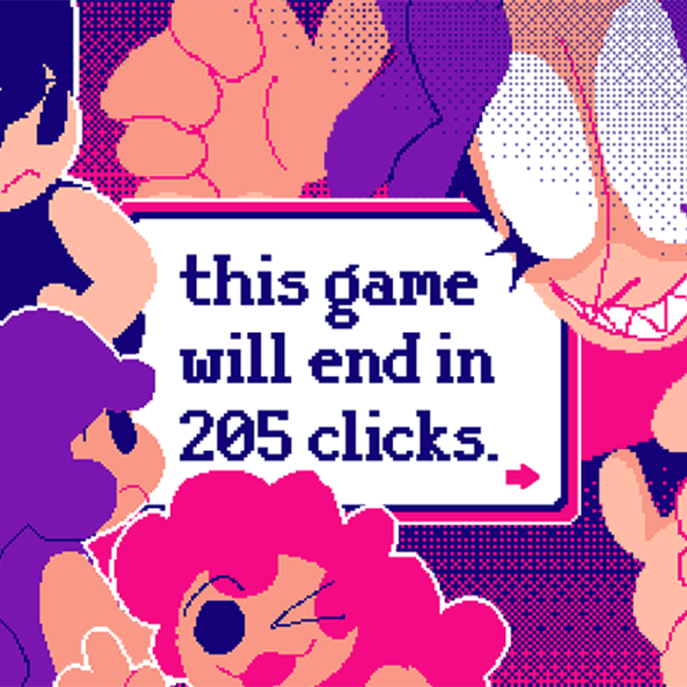 this game will end in 205 clicks. (2025)