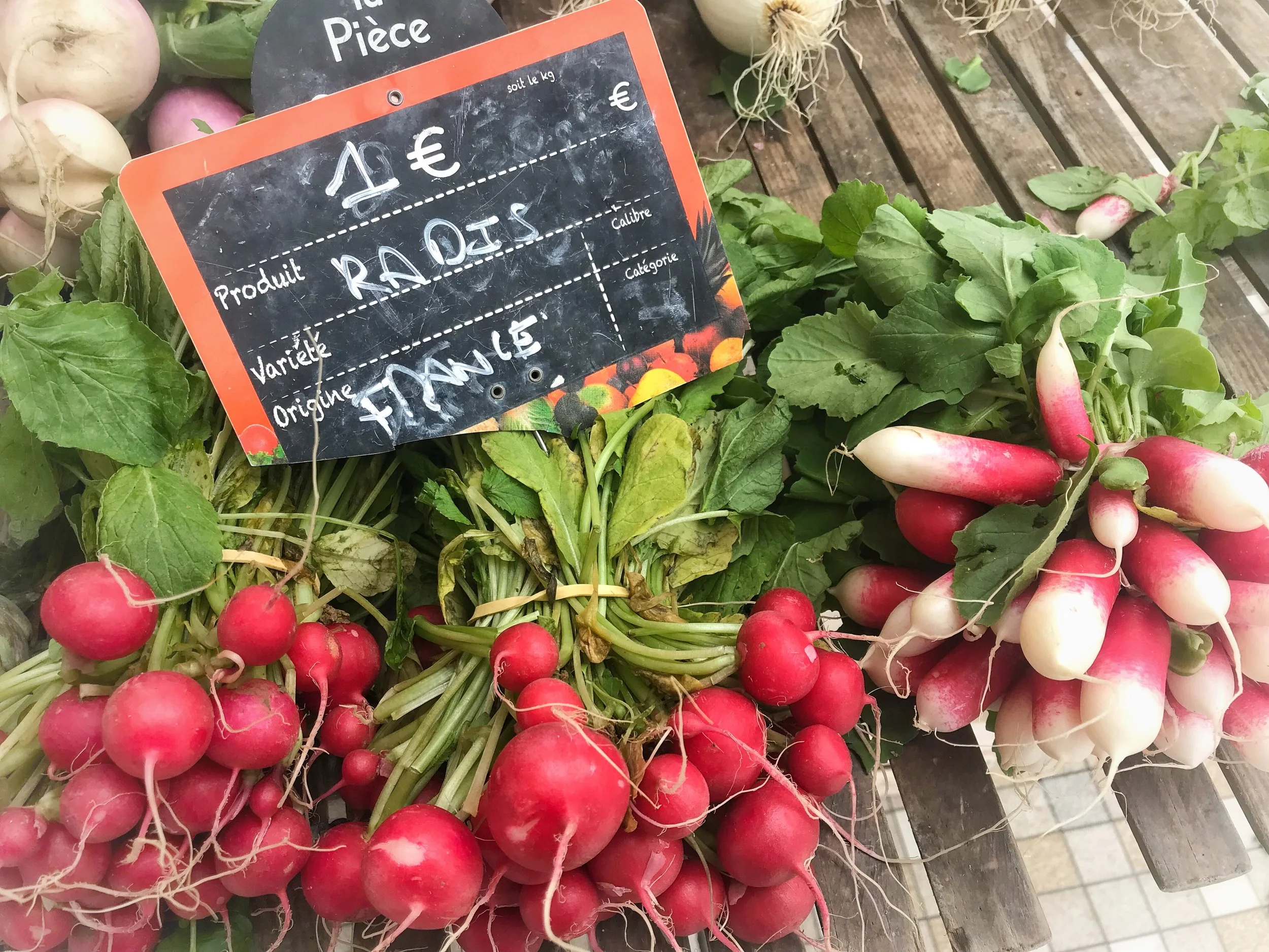 Peppery Green Radish tops are perfect in a salad