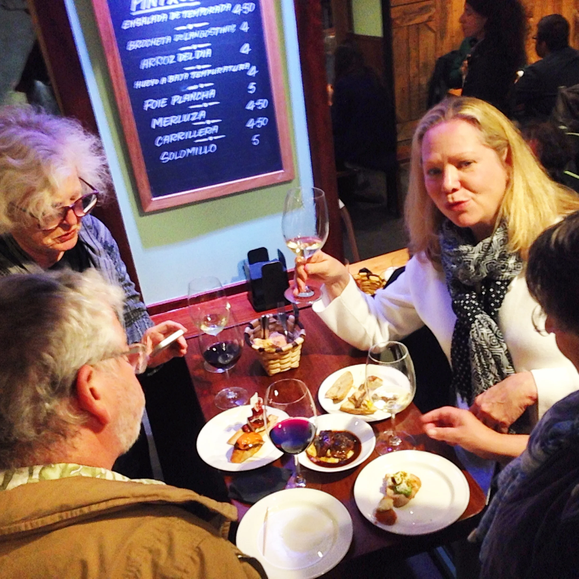 Working our way through the Pintxos in Old Town San Sebastian