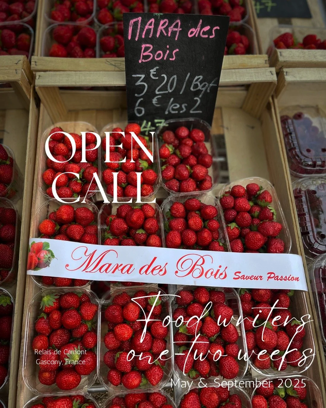 May is a perfect month for food writers in Southwest France! Come taste, shop, cook, develop recipes, write, and experience what seasonal food is really about-direct from the farmers.

There are still a few rooms available for 1 or 2 week residencies