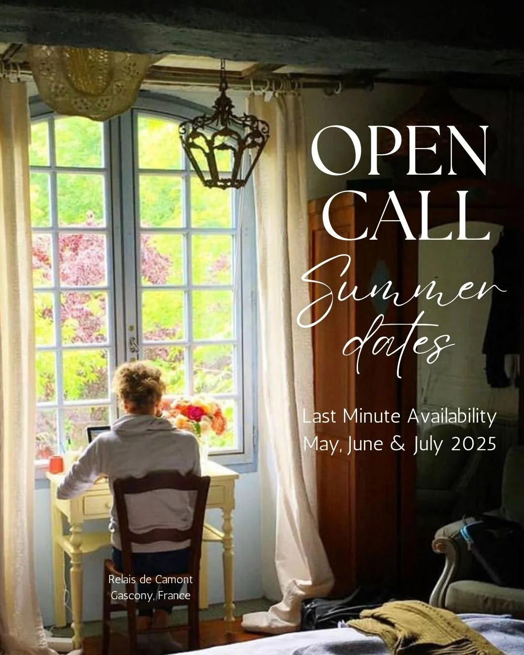 This could be you. 

We have just a few rooms scattered across the summer calendar available. Come write in your own quiet room at the Relais de Camont for 1-4 weeks.

What are you waiting for? 

#writersretreat #writersresidency #creativeresidency #