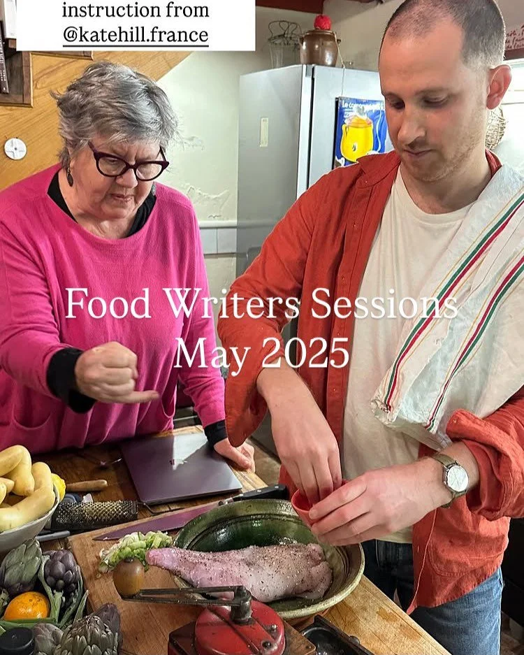 Here&rsquo;s a quick look back at the end of the first week of May&rsquo;s Food Writers Sessions at the @relais.de.camont  Market shopping, cooking , setting the table, and sharing great food made with the care and attention of three writers ( plus m